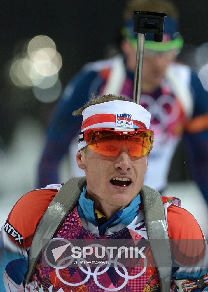 2014 Winter Olympics. Biathlon. Men. Pursuit race