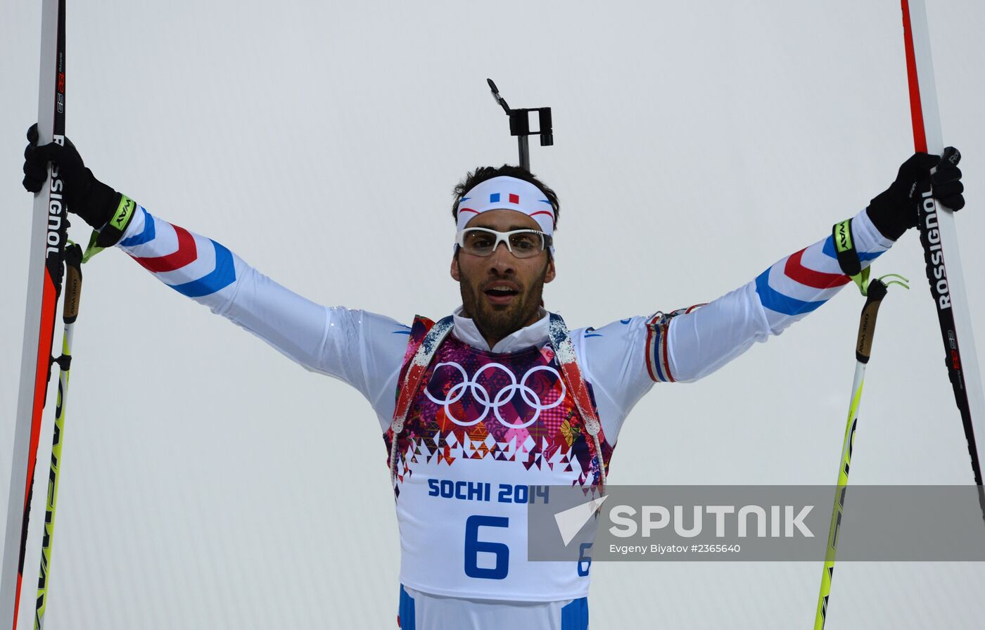 2014 Winter Olympics. Biathlon. Men. Pursuit race