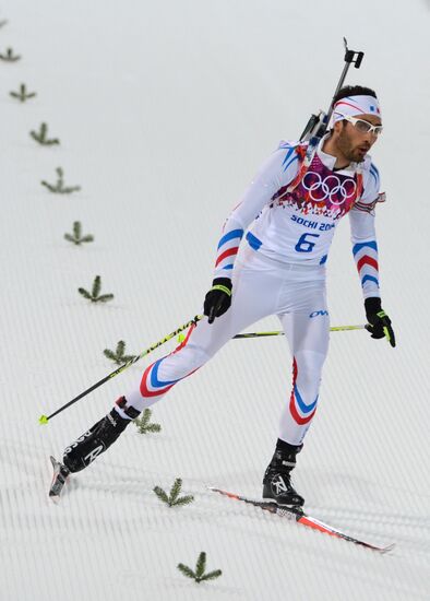 2014 Winter Olympics. Biathlon. Men. Pursuit race