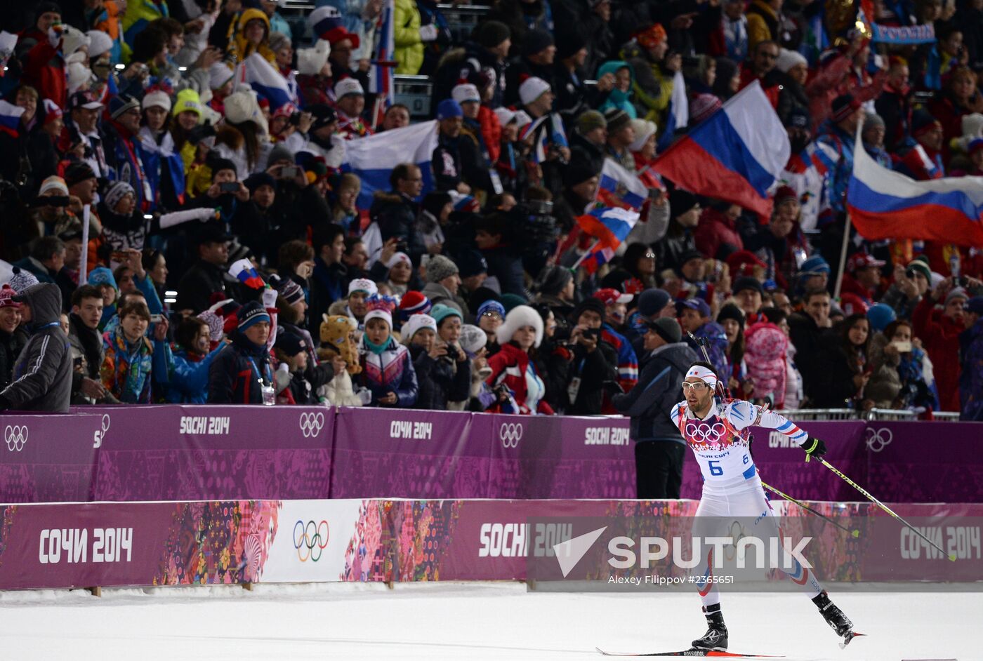 2014 Winter Olympics. Biathlon. Men. Pursuit race