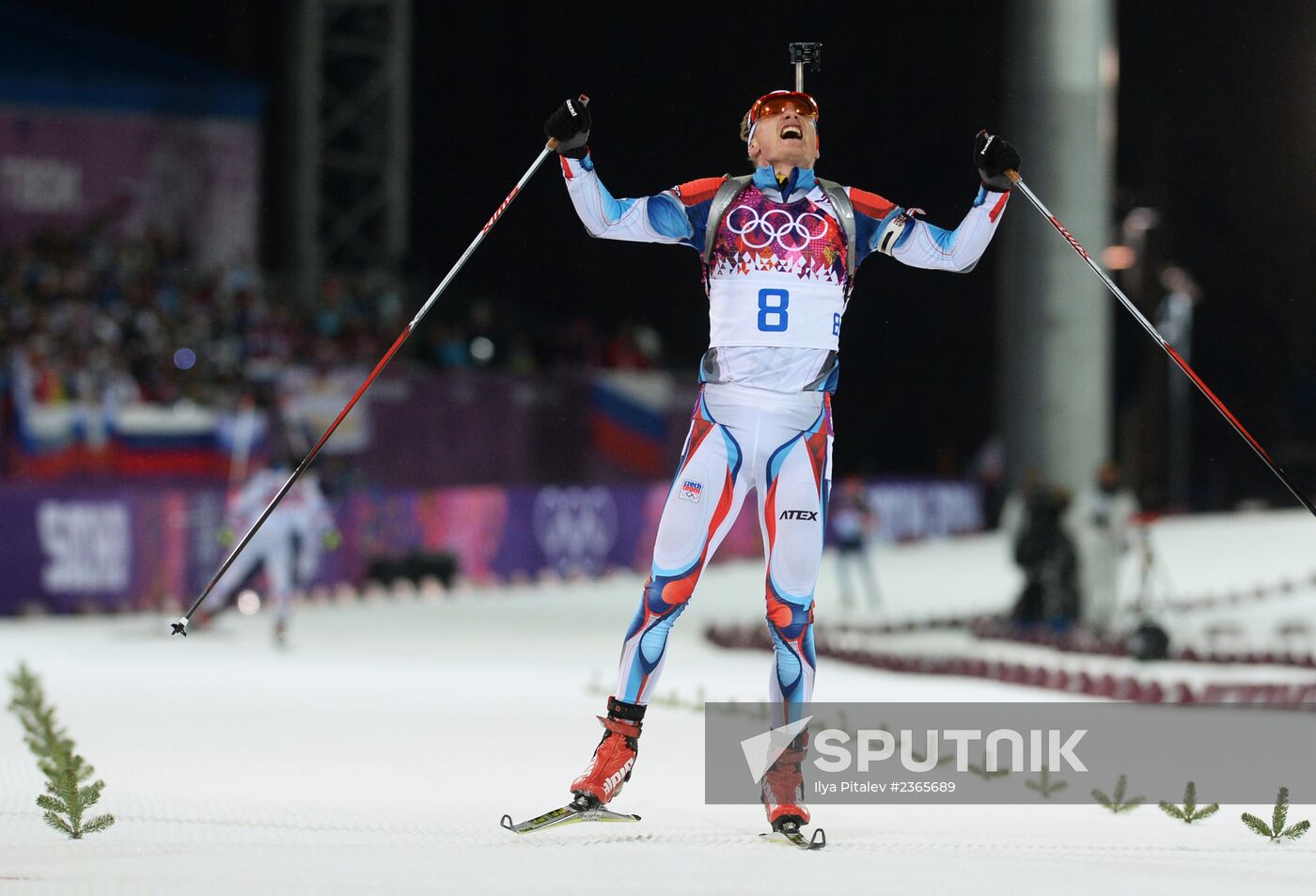 2014 Winter Olympics. Biathlon. Men. Pursuit race