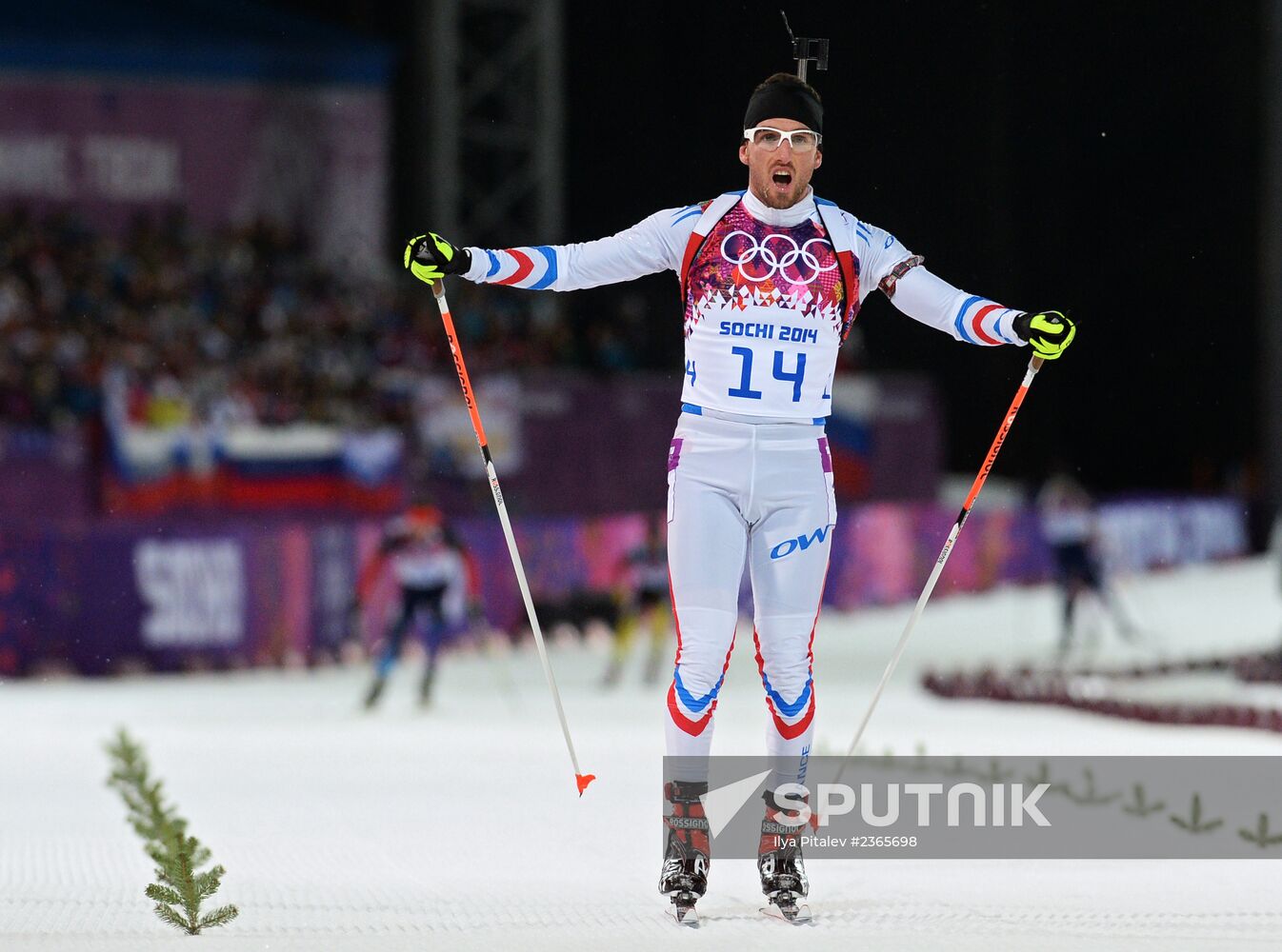 2014 Winter Olympics. Biathlon. Men. Pursuit