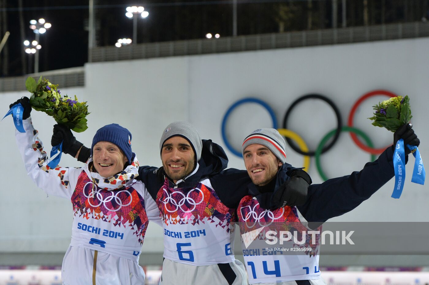 2014 Winter Olympics. Biathlon. Men. Pursuit race