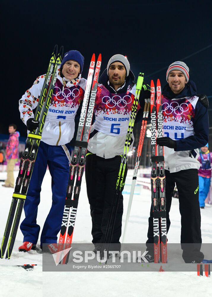 2014 Winter Olympics. Biathlon. Men. Pursuit