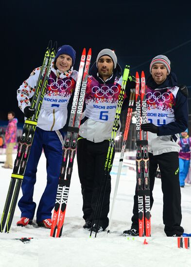 2014 Winter Olympics. Biathlon. Men. Pursuit