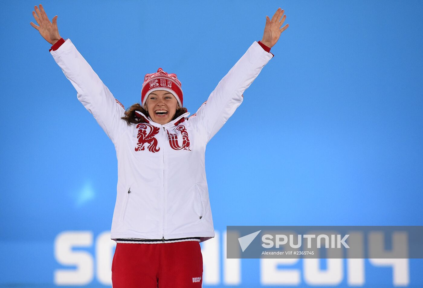 2014 Winter Olympics. Medal ceremony. Day Three