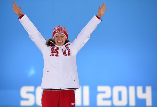 2014 Winter Olympics. Medal ceremony. Day Three