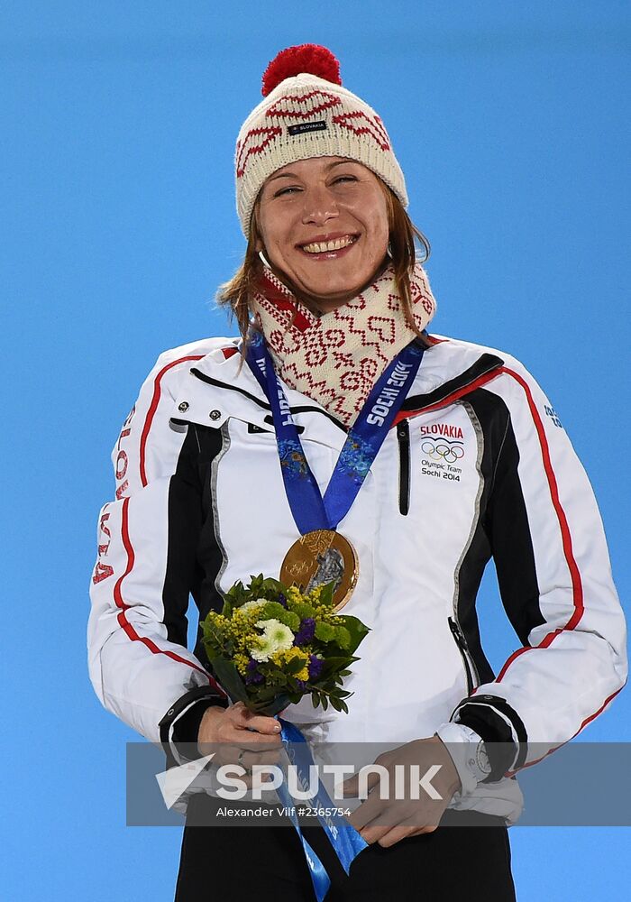 2014 Winter Olympics. Medal ceremony. Day Three