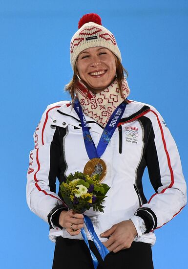 2014 Winter Olympics. Medal ceremony. Day Three