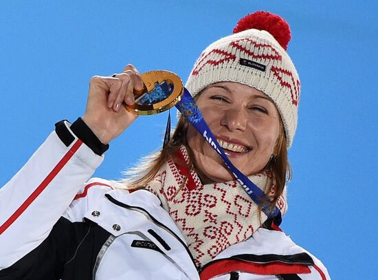 2014 Winter Olympics. Medal ceremony. Day Three