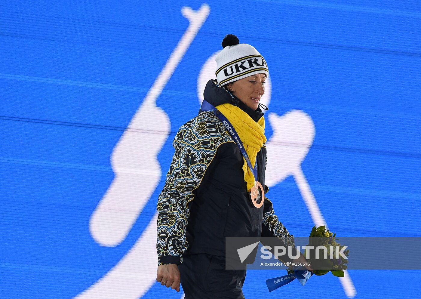 2014 Winter Olympics. Medal ceremony. Day Three