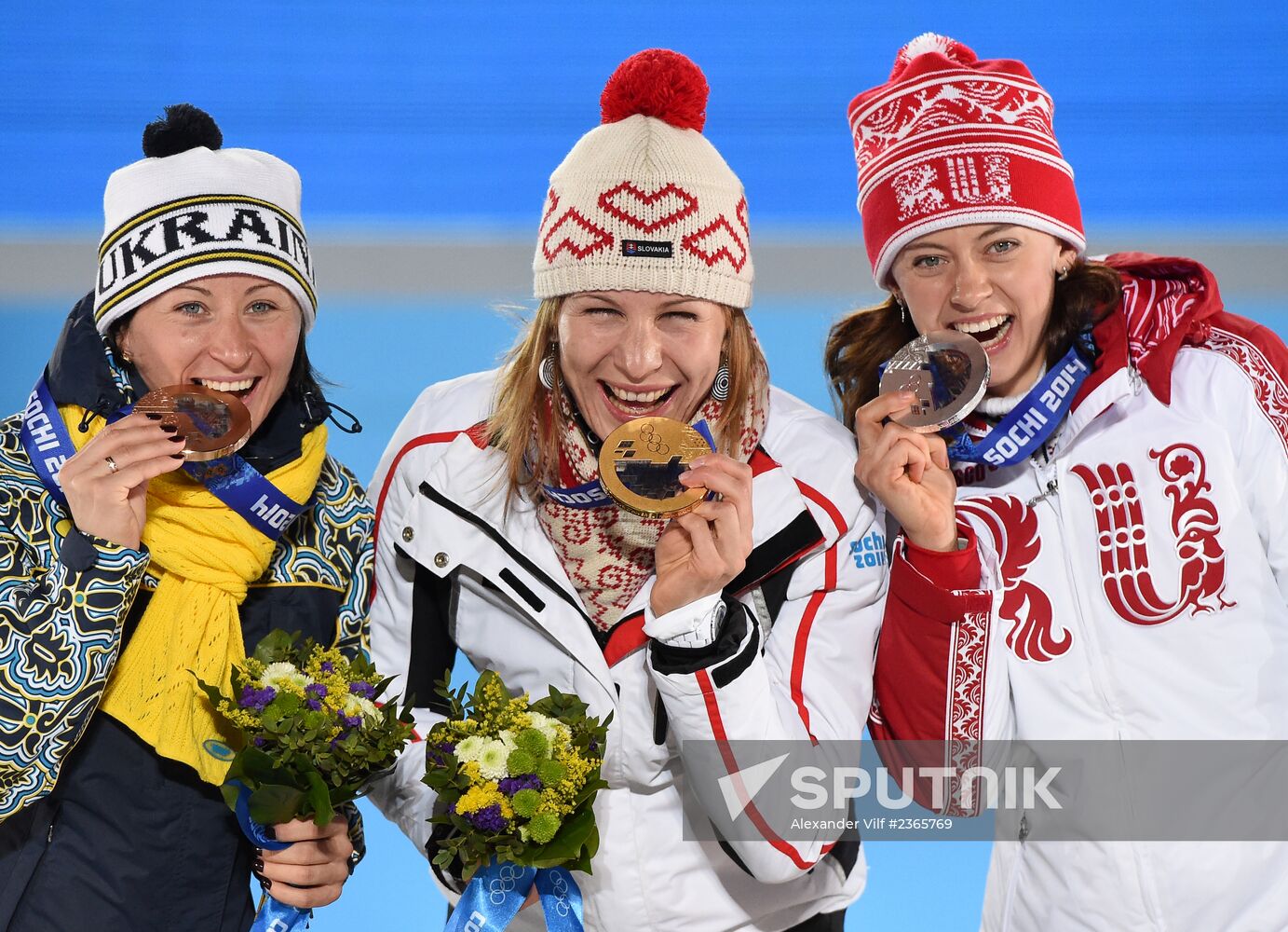 2014 Winter Olympics. Medal ceremony. Day Three