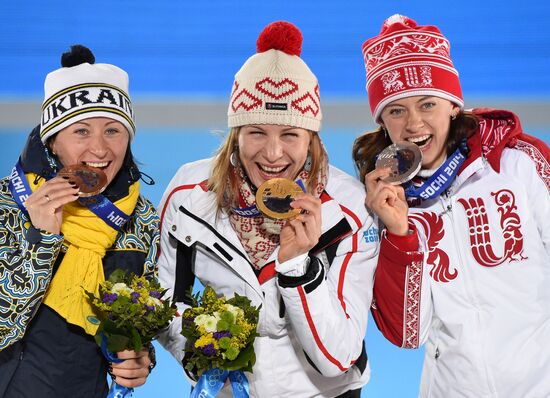 2014 Winter Olympics. Medal ceremony. Day Three
