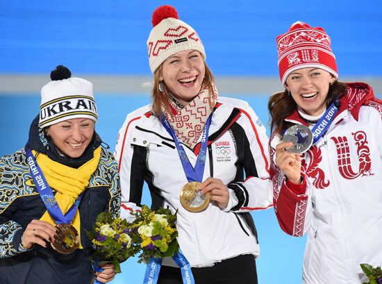 2014 Winter Olympics. Medal ceremony. Day Three