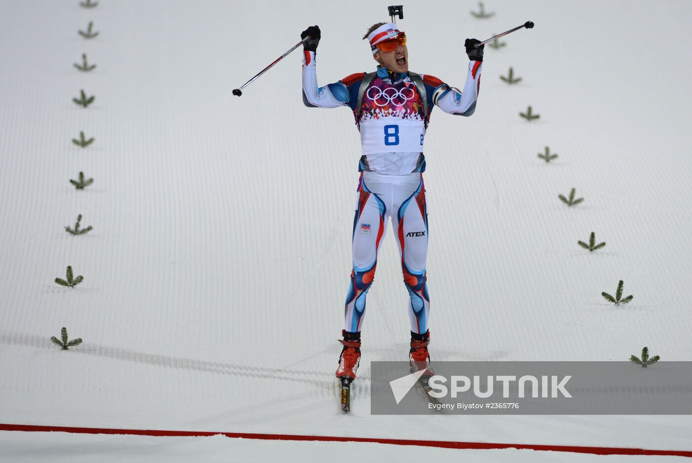 2014 Winter Olympics. Biathlon. Men. Pursuit race