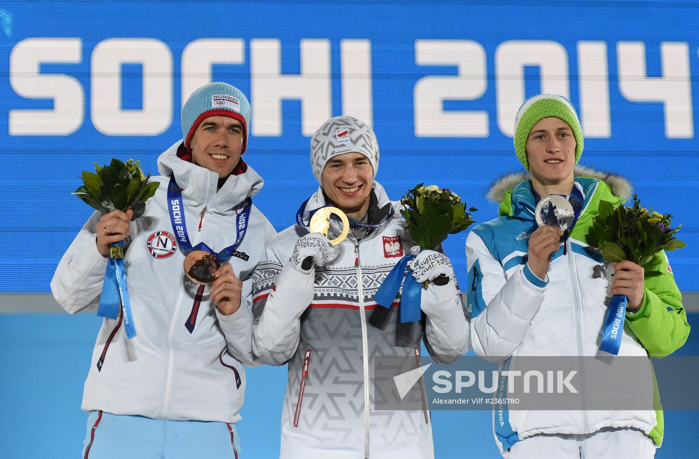 2014 Winter Olympics. Medal ceremony. Day Three