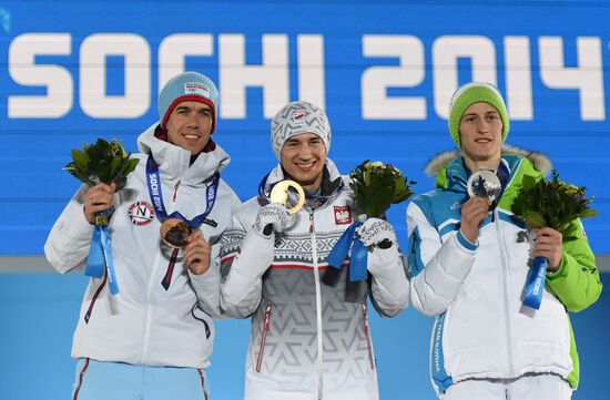 2014 Winter Olympics. Medal ceremony. Day Three