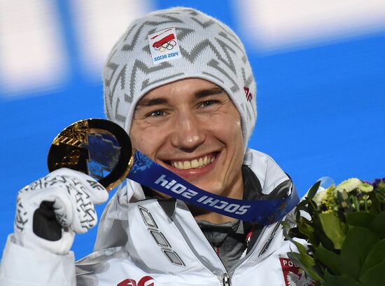 2014 Winter Olympics. Medal ceremony. Day Three