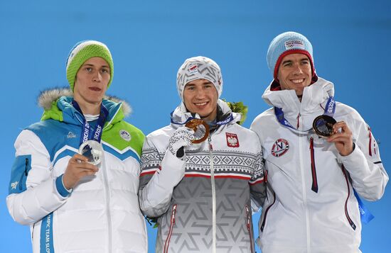 2014 Winter Olympics. Medal ceremony. Day Three