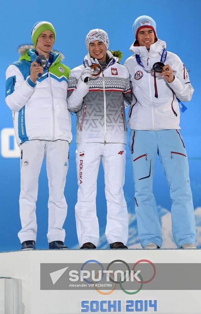 2014 Winter Olympics. Medal ceremony. Day Three