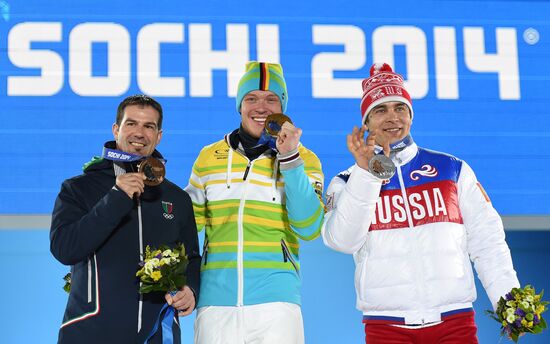 2014 Winter Olympics. Medal ceremony. Day Three