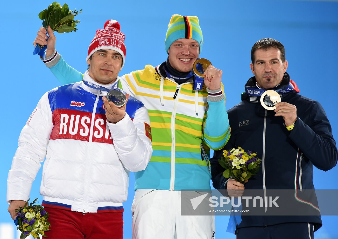 2014 Winter Olympics. Medal ceremony. Day Three