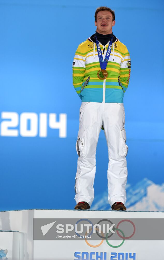 2014 Winter Olympics. Medal ceremony. Day Three