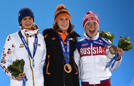 2014 Winter Olympics. Medal ceremony. Day Three