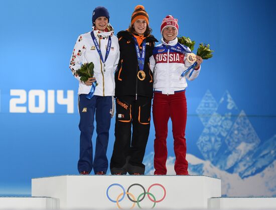 2014 Winter Olympics. Medal ceremony. Day Three