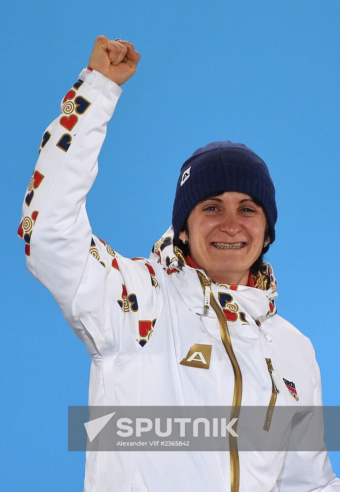 2014 Winter Olympics. Medal ceremony. Day Three