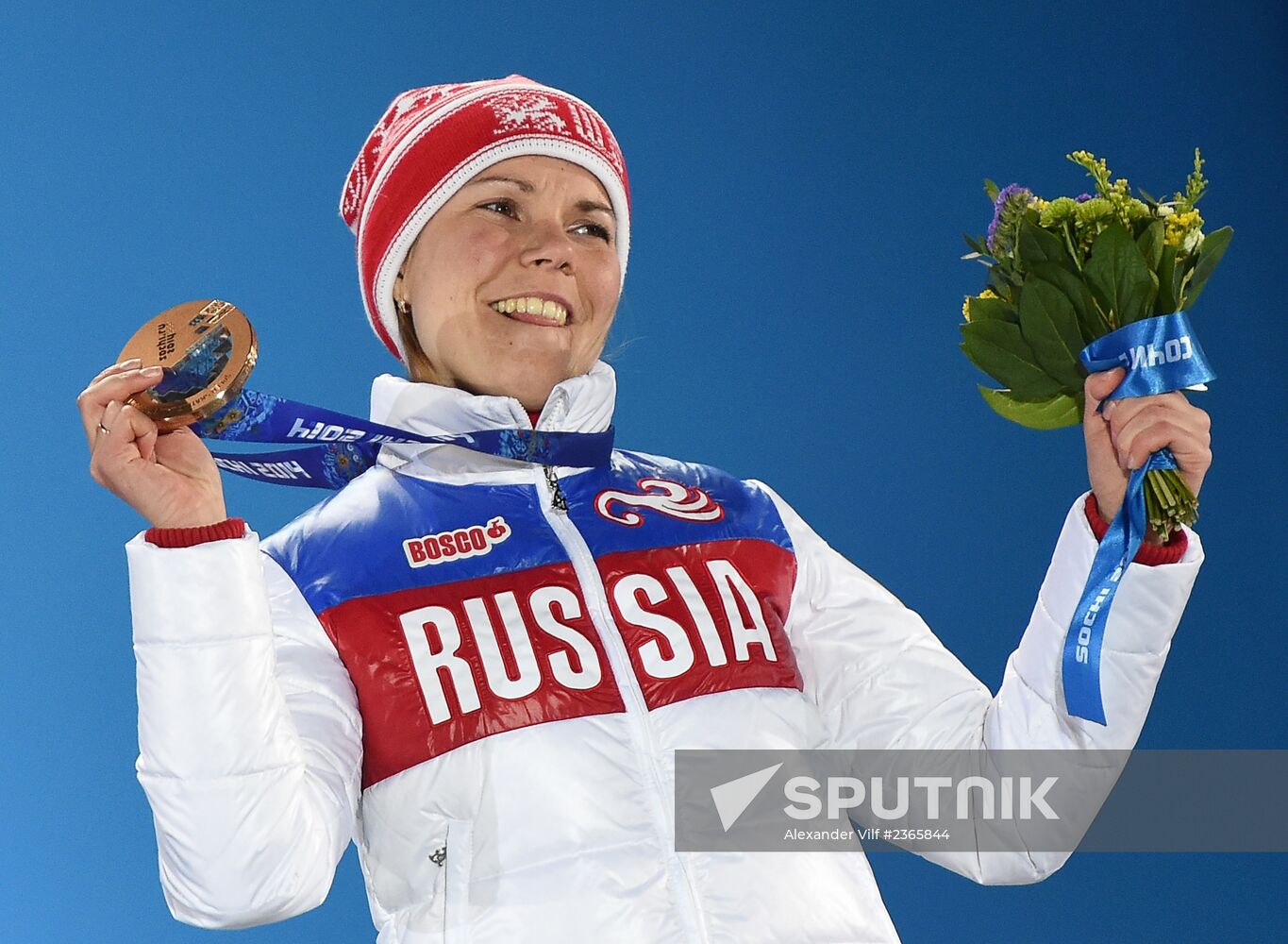 2014 Winter Olympics. Medal ceremony. Day Three