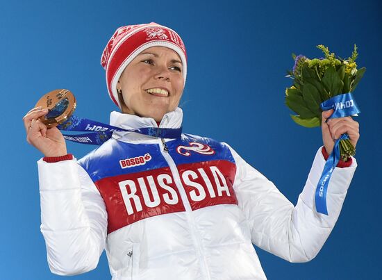 2014 Winter Olympics. Medal ceremony. Day Three