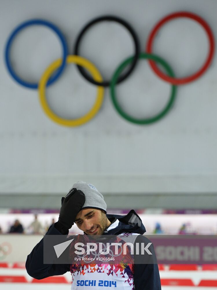 2014 Winter Olympics. Biathlon. Men. Pursuit race