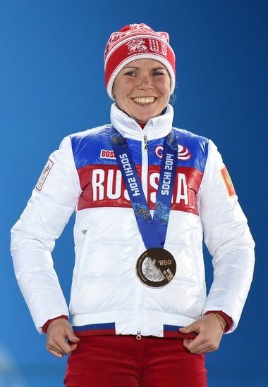 2014 Winter Olympics. Medal ceremony. Day Three