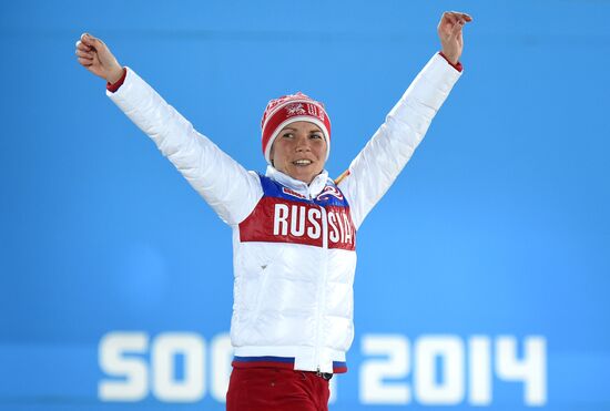 2014 Winter Olympics. Medal ceremony. Day Three