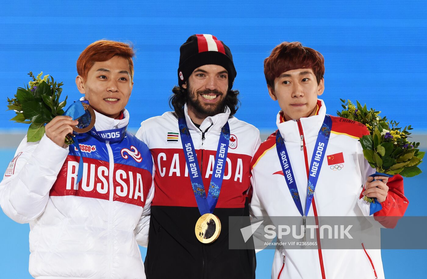 2014 Winter Olympics. Medal ceremony. Day Three