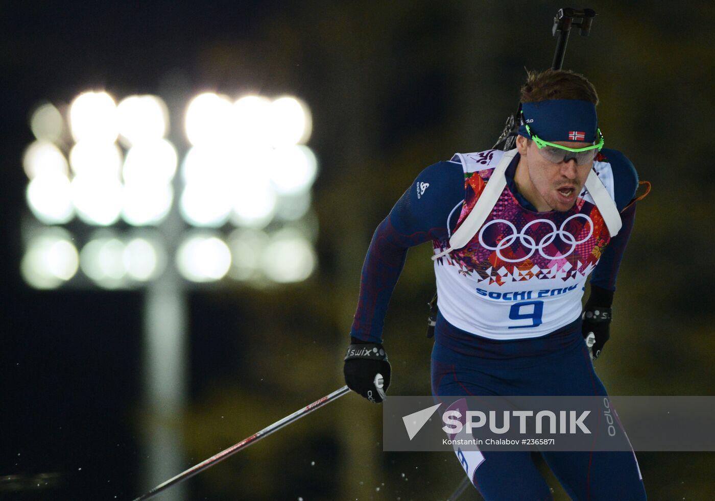 2014 Winter Olympics. Biathlon. Men. Pursuit race