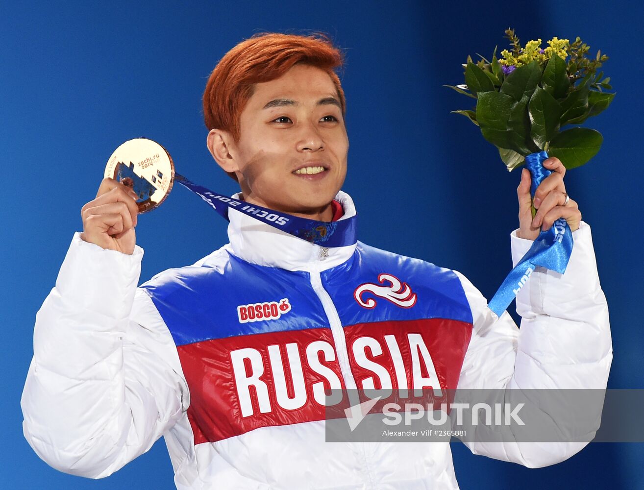 2014 Winter Olympics. Medal ceremony. Day Three