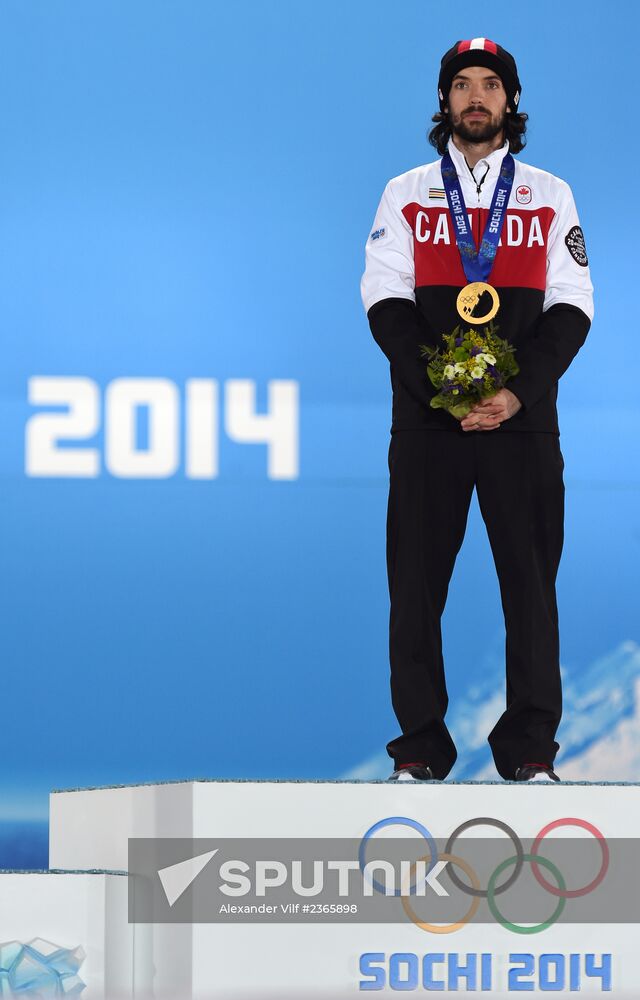 2014 Winter Olympics. Medal ceremony. Day Three