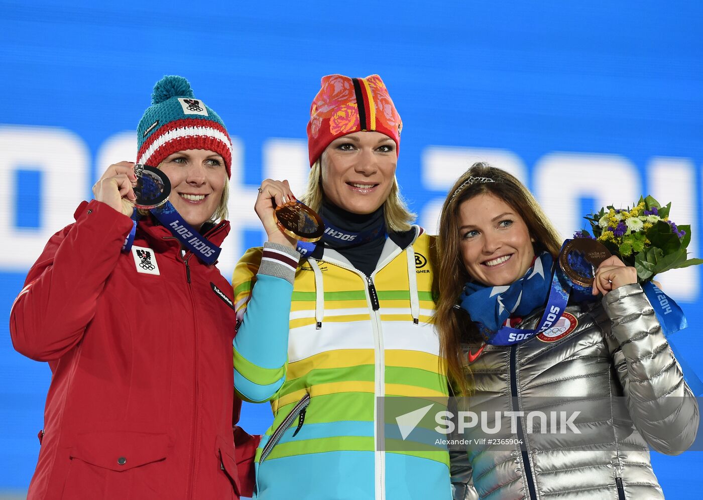 2014 Winter Olympics. Medal ceremony. Day Three