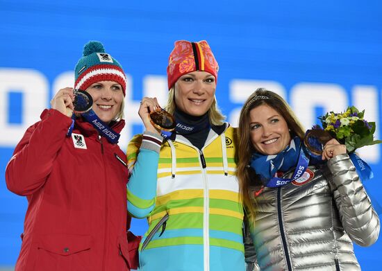 2014 Winter Olympics. Medal ceremony. Day Three