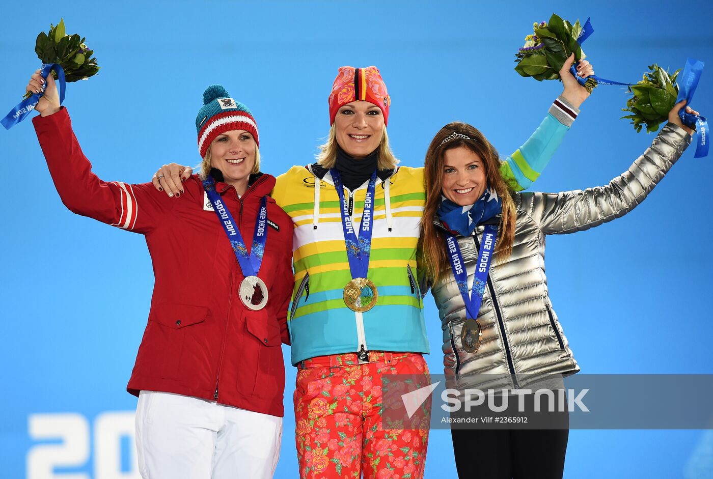 2014 Winter Olympics. Medal ceremony. Day Three