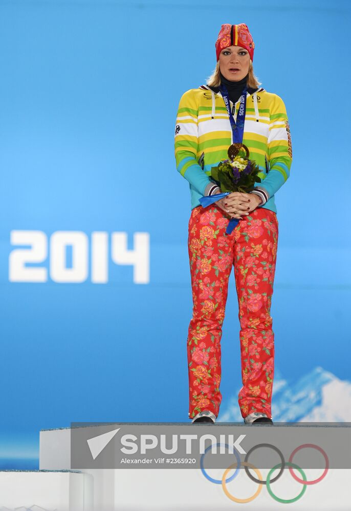 2014 Winter Olympics. Medal ceremony. Day Three