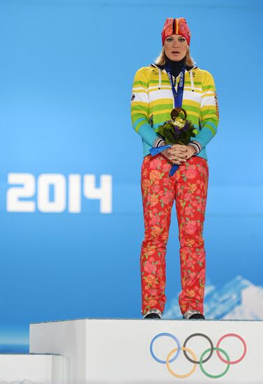 2014 Winter Olympics. Medal ceremony. Day Three