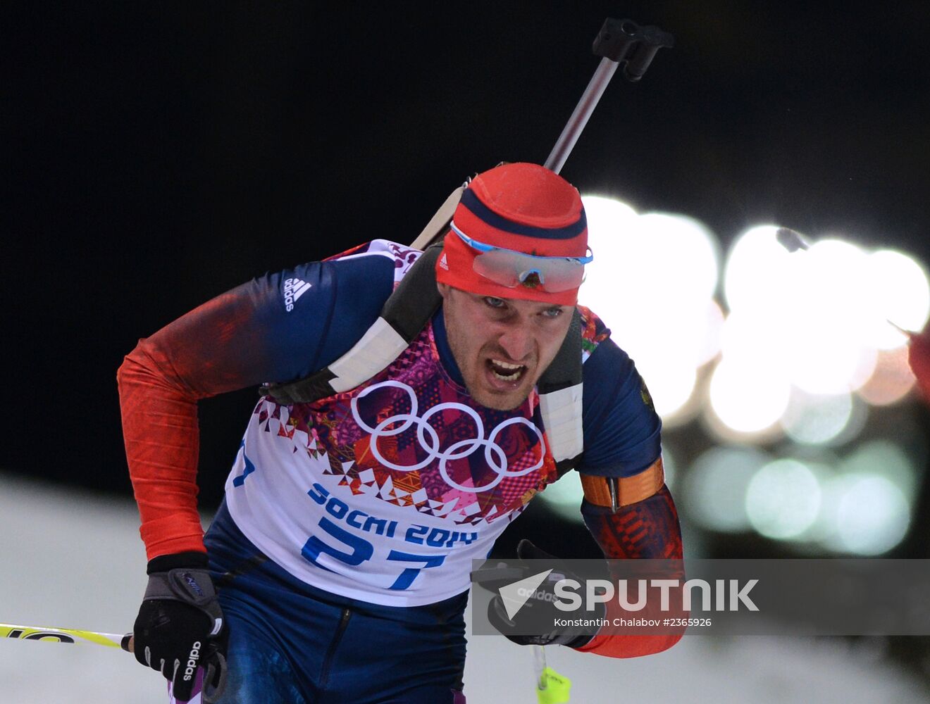 2014 Winter Olympics. Biathlon. Men. Pursuit race