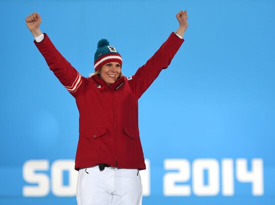 2014 Winter Olympics. Medal ceremony. Day Three