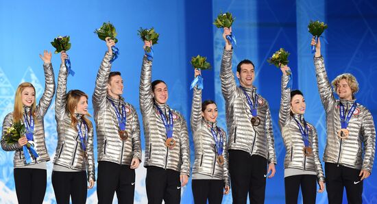 2014 Winter Olympics. Medal ceremony. Day Three