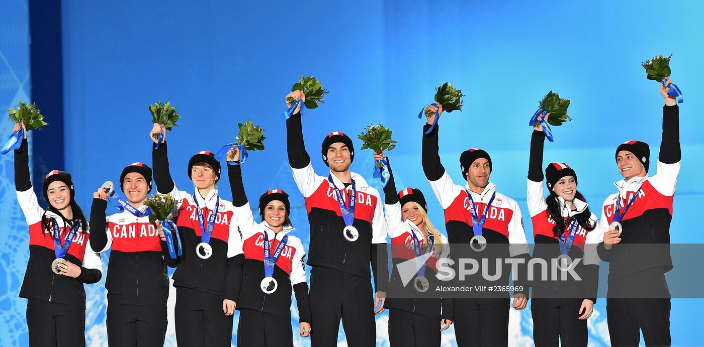 2014 Winter Olympics. Medal ceremony. Day Three