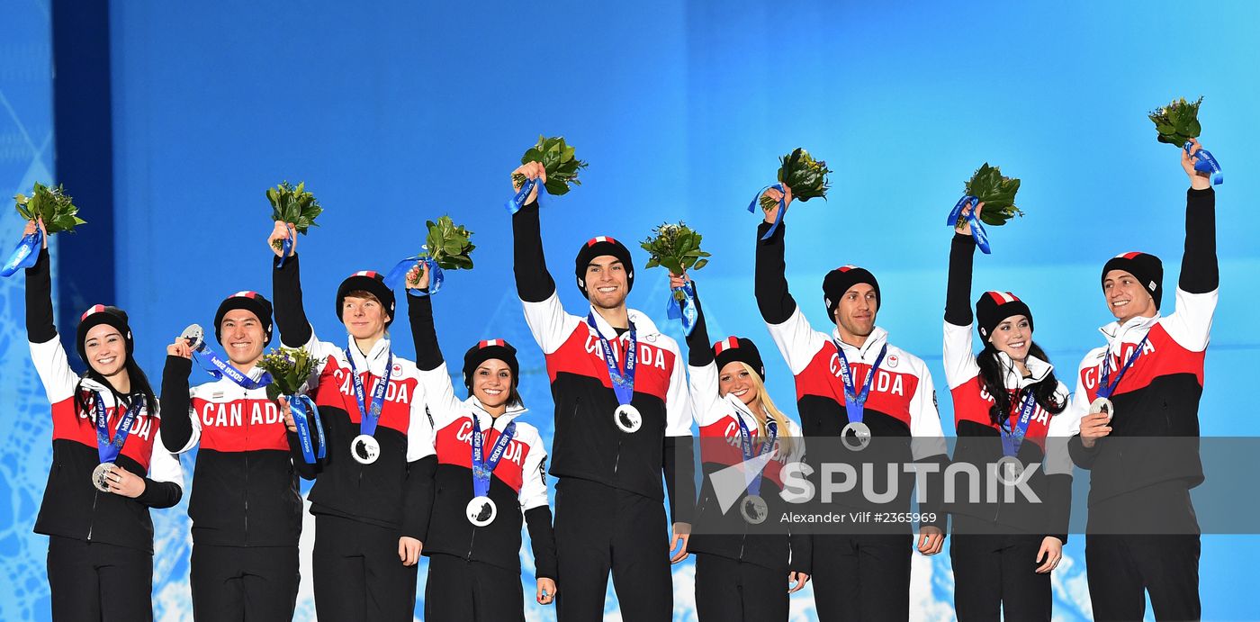 2014 Winter Olympics. Medal ceremony. Day Three