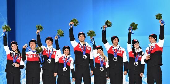 2014 Winter Olympics. Medal ceremony. Day Three